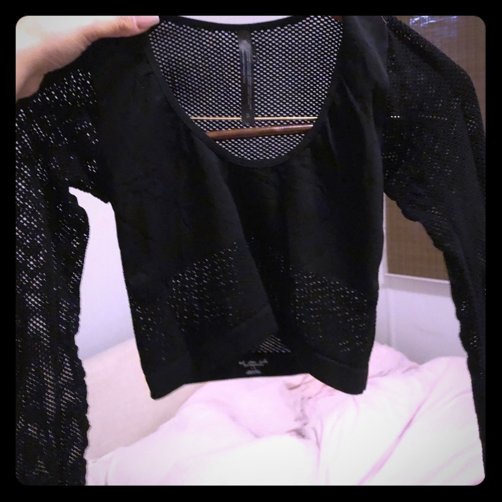 Fishnet crop top